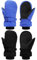 Boyiee 2 Paar Kinder Skihandschuhe Wasserdichte Winter Schneehandschuhe für Kinder Snowboard Handschuhe Winddichte Warme Skifahren Handschuhe für Jungen Mädchen (Königsblau, Schwarz, 5–8 Jahre)