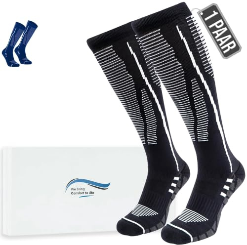 360 RELIEF Kompressionsstrümpfe Herren und Damen, Stützstrümpfe | Abgestufte Thrombosestrümpfe für Sport, Laufen, Flug, Reise, Joggen, Radsport, Kompressionssocken