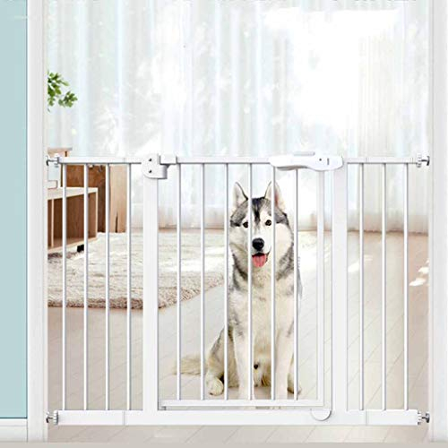Haustier-Laufgitter, Sicherheitsgitter, Treppengitter Aus Weißem Metall Für Wohnzimmer, Schlafzimmer, Küche, Treppengeländer, Geländer/a/92-100Cm