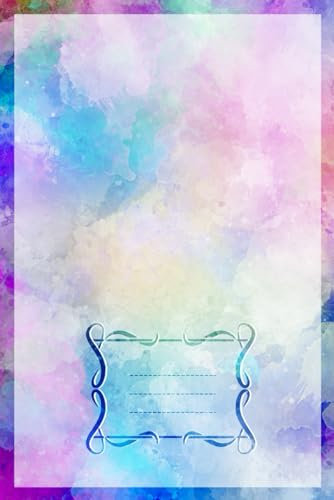 Composition Notebook: College Ruled Notebook with matte rainbow watercolor cover 6 x 9, 120 pages, journal for School, College Students, Work, ... all your ideas. (Watercolor Series, Band 1)
