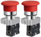 Gebildet 22MM 1NC Champignon Rouge arrêt D'urgence Verrouillage bouton-poussoir Interrupteur D'arrêt de Sécurité Normalement Fermé 10A 660V