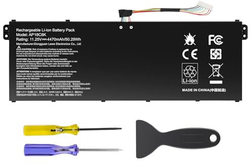 ASUNCELL 11.25V/50.29Wh AP18C8K Batería del Ordenador portátil para Acer Aspire 5 A514-52 A514-52-58U3, Chromebook 314 C933, Swift 3 SF314-42-R4XJ SF314-42-R27B SF314-57 SF314-57G SF314-58 Series