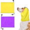 2 Pcs Dog Ear Covers for Bath - Waterproof Shower Cap, Protection Bathing Cap, Headband Snood Rain Hat for Swimming, Show (Yellow+Purple)
