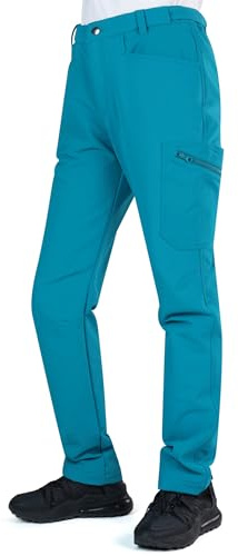 KUTOOK Softshell Wanderhose Damen wasserdichte Outdoor Hose Thermohose Trekking Ski Motorrad Fahrrad Pendeln