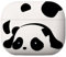 CAQAKA Kompatibel mit AirPods 4 / mit ANC-Hülle, niedliche Anime-Panda-Hülle, weiche TPU-Schutzhülle für Damen und Herren, kompatibel mit Airpod 4 Hülle 2024