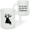 True Statements Geschenk für Glühwein-Fans: Glastasse „Ho Ho Hol mir mal nen Glühwein“ mit Rentier-Motiv - Geschenkidee zur Adventszeit | Weihnachtszeit - Glastasse Satiniert, ca. 300ml