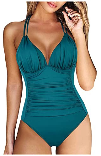 Shape Badeanzug Damen One Piece Bademode Monokinis Sport Swimsuits Monokini High Waist Badeanzug Strandmode Swimwear Tummy Control Schwimmanzug Badeanzüge