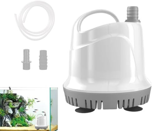 Pompes de fontaines submersibles en plein air - Mini pompe d'aquarium Silencieus | Accessoire pour aquarium avec poisson, étang, maison et jardin | Utilisation intérieure/extérieure avec fontaine à