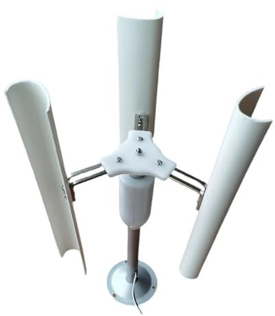 Milageto Wind Turbine Generator Kit Small Vertical Windmill DIY Wind Turbine Model Three-phase for School
