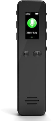 Plyisty Enregistreur Vocal Numérique de 1536 Kbps, 15 Heures Suite. Enregistrement, écran Couleur de 0,96 , Un Lecteur MP3 clé, Enregistreur Audio Portable avec écran Couleur de 0,96 (64G)