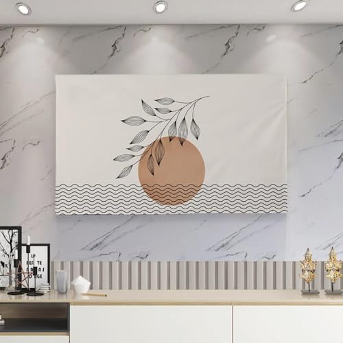 GPDNBIEU, Copertura Decorativa for televisori e Monitor di Computer da 32-80 Pollici for TV LCD LED(Beige,40-43inch)