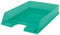 Esselte Letter Tray, Stackable A4 Paper Storage Filing Organiser For Documents, Catalogues, Brochures & Magazines, Home/Office Use, Embossed Pattern, Colour'Breeze Range, Green, 626275