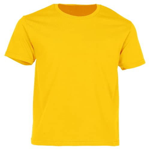 Fruit of the Loom Boys' T-Shirt - Yellow - 14 Years