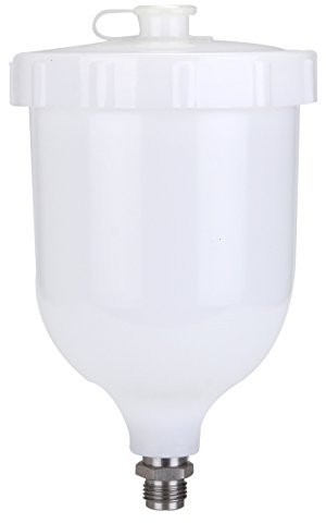 MJJEsports 600Ml Gravity Spray Gun Plastique Tasse Peinture Pot Fileté Pour Devilbiss Remplacement