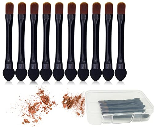 Vôsaidi Eyeshadow Brushes Makeup Brushes 10pcs Eyeshadow Sponge Dual Sides Eyeshadow Applicator Travel Eyeshadow Brush Concealer Brush