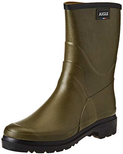 Aigle Herren Bison Gummistiefel, Khaki, 45 EU