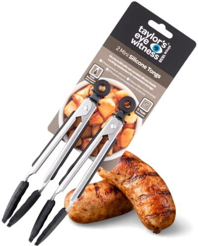 Utensilios de cocina, colores variados Mini Tong Set negro