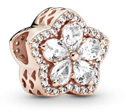 Pandora Fiocco di neve scintillante Pavé Charm 789224C01 Pandora Rose