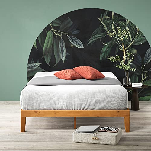 ZINUS 30 cm Alexia Wood Platform Bed Frame | Solid Wood Foundation | Wood Slat Support | Easy Assembly | Under Bed Storage | Super King | Rustic Pine