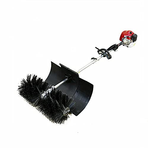 Petrol Power Sweeper Broom 52CC 2.3HP Hand Held Gas Engine Snow Cleaner Snow Blower Sweeper Gasoline Broom Brush Cleaner
