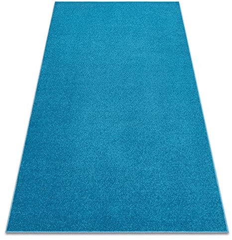 rugsx Tappeto monocolore ETON per qualsiasi stanza, soggiorno, camera da letto, stanza dei bambini, tappeti, turchese, misure differenti, 300x300 cm