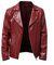 WFEI Giacca da Uomo Molla Autunno Uomo Streetwear PU Giacca in Pelle Mens Zipper Hip Hop Coat Cappotto da Uomo Maschile Giacche in Ecopelle in Ecopelle,Rosso,M