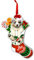 COUPLE FOX Australian Shepherd Dog Ornaments Christmas Tree, Australian Shepherd Sock Aluminum Ornament, Christmas Decoration 2023 for Australian Shepherd Lovers, Dog Mom, Dog Dad, Pet Lovers