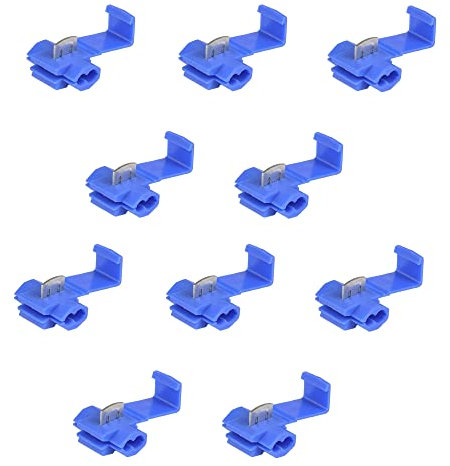 Movilideas - 10 robacorrientes Scotch lock empalme rápido, Conector Cable. Azul