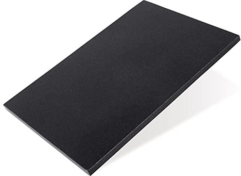 Planche à découper et de service - Plateau de service - Planche à découper décorative en marbre noir - 29 x 21 cm