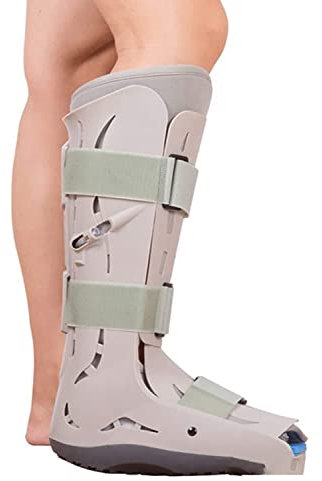 Medizinischer orthopädischer Walker-Stiefel, Air Shield Walker-Stiefel, ultrafester Walker-Schutzstiefel für Fuß-, Knöchel- und Beinfrakturen und -verletzungen. (Linke Männer)