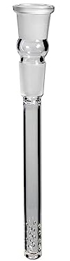 Glas Chillum - Loch Diffusorkupplung - (18,8 oder 14,5) Schliff und Länge wählbar (18,8 mm, 16 cm)