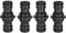 Schlauch Kupplung-4 Stück,1/2 Zoll Doppelstecker Gartenschlauch Verbindungen, Extender Verlängerung Kupplung Zwei Wege Kupplung für Garten und Haus Schlauch