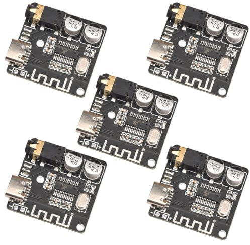 Hailege 5pcs VHM-314 MP3 Scheda di decodifica senza perdita di dati Bluetooth 5.0 USB-C Audio Bluetooth Scheda ricevitore Modulo musicale stereo wireless