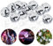 Adiwo Disco Spiegel Ball, 24 Stück Silber Hängekugel 4CM Mirrorball Spiegelkugel Discokugeln Discokugel Silber Discokugel Silberne Spiegelkugeln Glänzende Disco Ball für Party Dekoration Lichteffekt