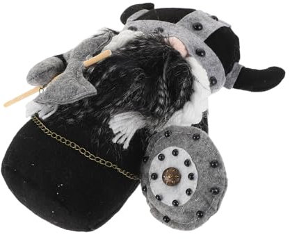 MAGICLULU Wikinger-Puppe dekorativer Zwergschmuck Dekorationen für zu Hause Ornament Wohnkultur Wikinger Gnom einzigartiger Wikingerzwerg Haushalt Tier Schweden Baby Kind Statue Füllwatte