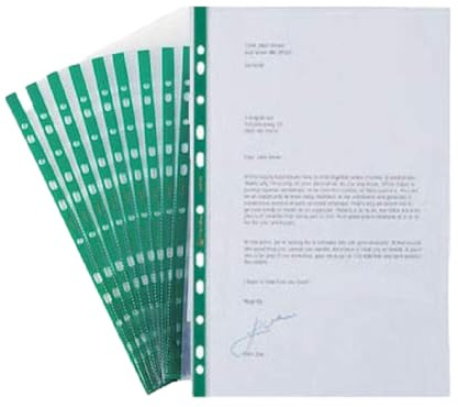 2 UR DOOR Heavy Duty A4 Punched Pockets - Durable Clear Sleeves, 90 Micron Poly Pockets, Acid-Free folders, Wallets, Ring Binders - Reinforced Filing Portfolio - Ideal for Documents, Pack of 100