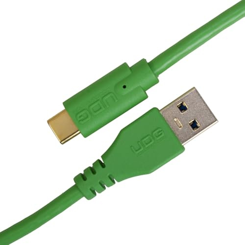 UDG Ultimate Audio Cable USB 3.0 C-A verde recto 1,5 m