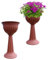 SIDSONS Large Urn Plant Pot, Premium Plastic Outdoor and Indoor Planters, Outdoor Garden Planters, Indoor Flower Pots, Plastic Tall Planter for Garden and Home Decor, 75cm Tall Plant Pots (Pack of 2)