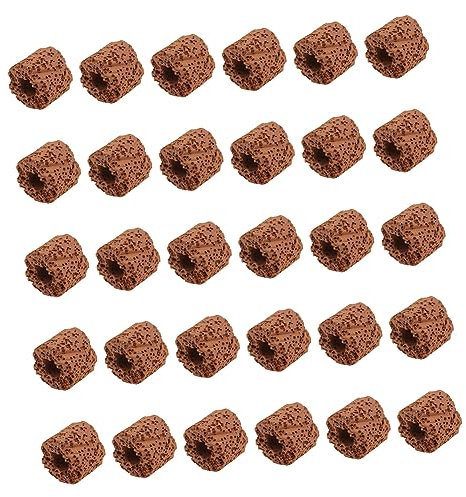 Toddmomy 60pcs Pottery Plant Holder Ring Decor Water Plant Fixed Tool Fish Tank Accessory Grass Fixing Ring