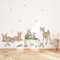 Mica-Mica Waldtiere Wandtattoo fürs Kinderzimmer, Wanddeko, Wandsticker (X-Large, Rehe)