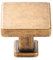 KOOFIZO Square Top & Base Cabinet Knob - Antique Brass Pull Handle (30mm / 1.2 Inch), 10-Pack for Kitchen Cupboard Door, Bedroom Dresser Drawer, Bathroom Wardrobe Hardware