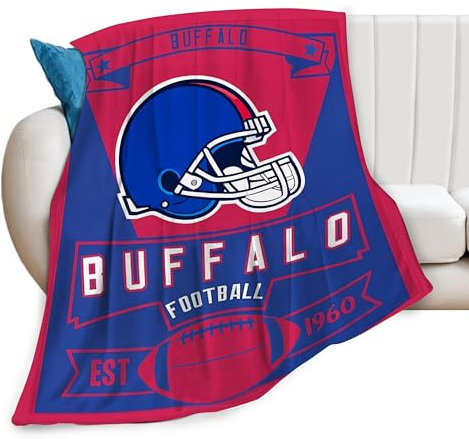 Klassische Fußballdecke, Fußball-Dekor, Überwurfdecke, Fußball-Fans, Geschenke, super warm, weich, gemütlich, Plüsch, leicht, Flanell-Fleece, Reisedecke, Decke für Couch, Kinder, Erwachsene, Damen,