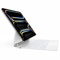 HOU Magic Keyboard per iPad Pro 13 (M4) custodia pollici con tastiera, QWERTY, trackpad cliccabile ovunque, 7 colori 3 livelli retroilluminati, design magnetico, Bianco