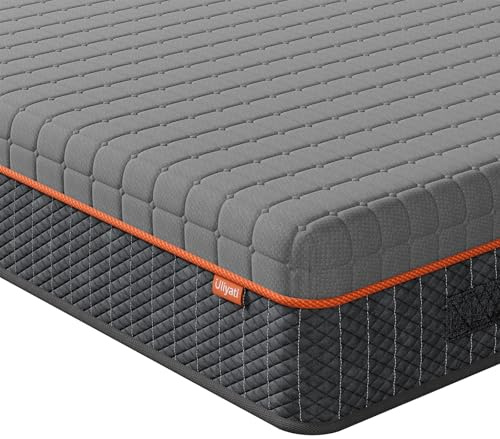 Uliyati King Size Mattresses Gel Memory Foam Mattress, Medium, 150x200x20CM | Breathable Mattress for Cool Sleep & Pressure Relief, Motion Isolation