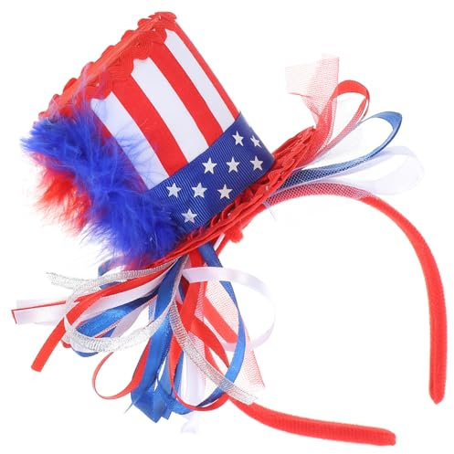 DEARMAMY 4. Juli Kopfbedeckung Usa Flagge Stirnband Patriotisches Haar-accessoire Für Frauen