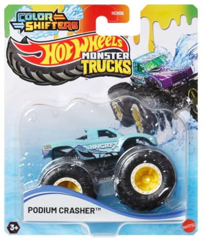 Mattel Hot Wheels Color Shifters Monstertrucks, 1:64, Podium Crasher JDV84