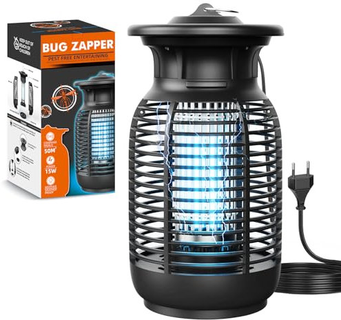 Oziral Moskito Killer Lampe 20W 4000V Elektrischer Insektenvernichter Insektenfalle Mückenlampe Keine UV-Licht Keine giftigen Chemikalien Mückenfalle für Innen Schlafzimmer Aussen Gärten