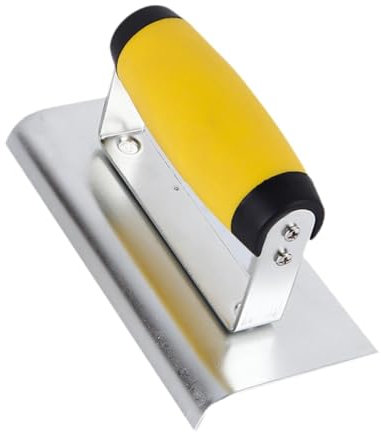JISADER Cazzuola per cartongesso, bordatrice per calcestruzzo, utensile manuale per l'edilizia, cazzuola per intonaco 2 in 1, cazzuola di finitura piatta per