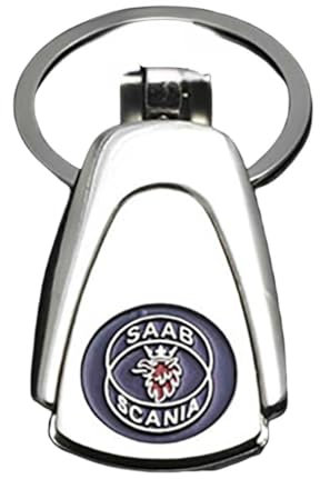 Gisltv Auto Schlüsselanhänger, für SAAB Scania 540S GPRS Series GRS Verschleißfest Anti Verlust Modisch und schön Schlüsselring Wagen deko Zubehör,A-L