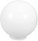 IWOWHERO Pantalla De Lámpara Esférica De Acrílico Blanca Tulipa Redonda Para Jardín Cubierta De Luz Exterior Accesorio De Lámpara Decorativa